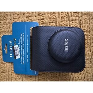 Fujifilm Instax Mini 12 Camera Case Unisex OS Black New Faux Leather Protective